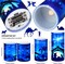Christmas Nativity Scene Candles LED Religious Theme Flameless Candles Battery Operated LED Warm Light Flickering Candles Xmas Pillar Candle Set for Holiday Table Decorations (Romantic)